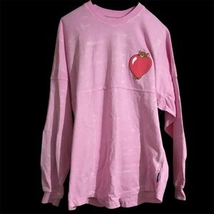 Pink Long Sleeve Tee with Tom and Jerry.
